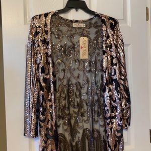 Sequin Duster Size M